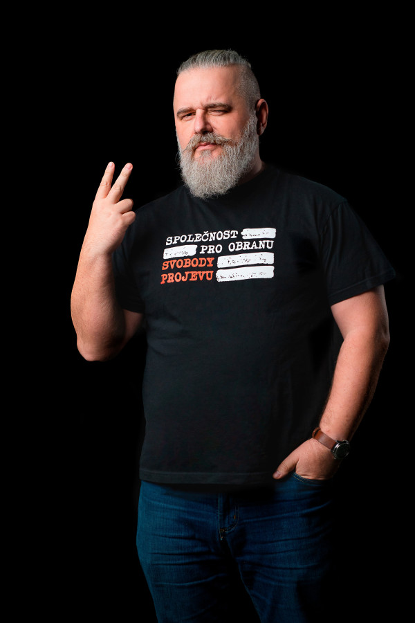 Tričko "Společnost pro obranu svobody projevu" - pánský střih - Image 2