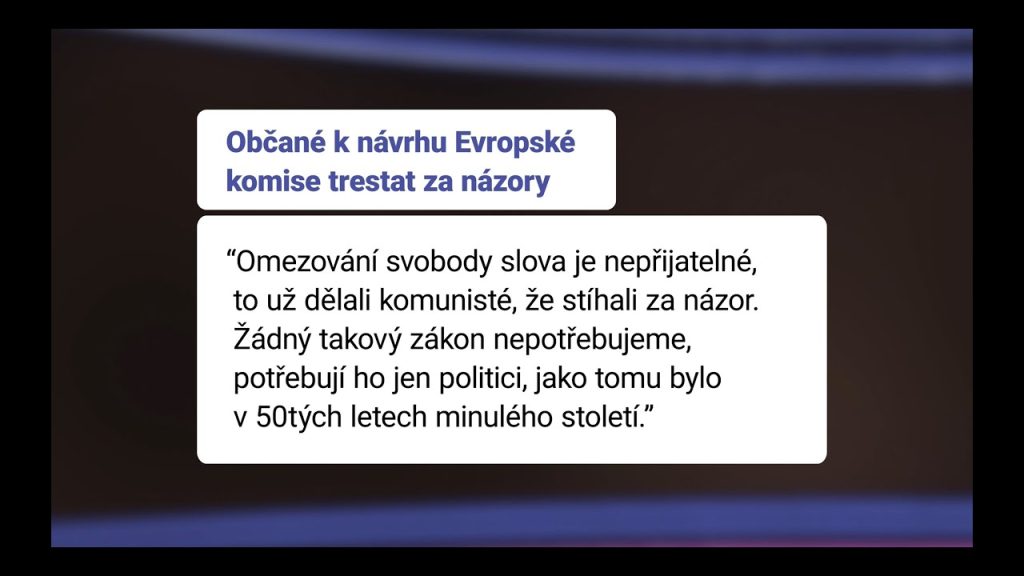 EU navrhuje další utažení šroubu cenzury. Co vše má být trestné jako projev nenávisti?