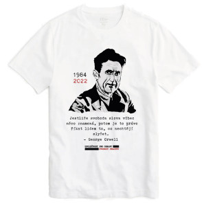 Tričko "Kreslený Orwell" - dámský střih