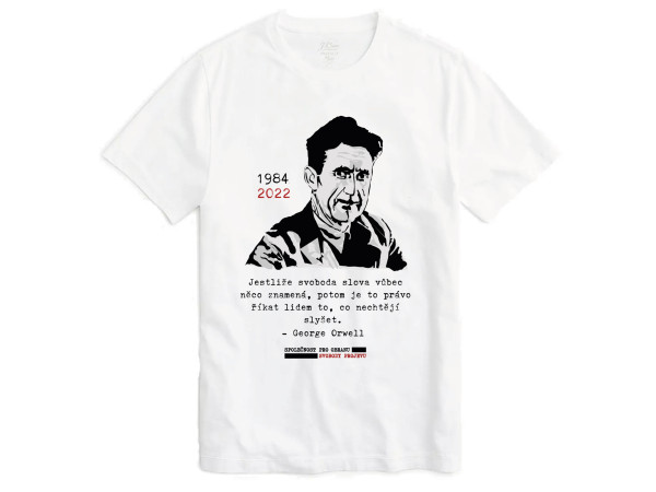 Tričko "Kreslený Orwell" - dámský střih