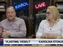 Stonjekova-Vesely Vlastimil Veselý s Karolinou Stonjekovou v živém vysílání