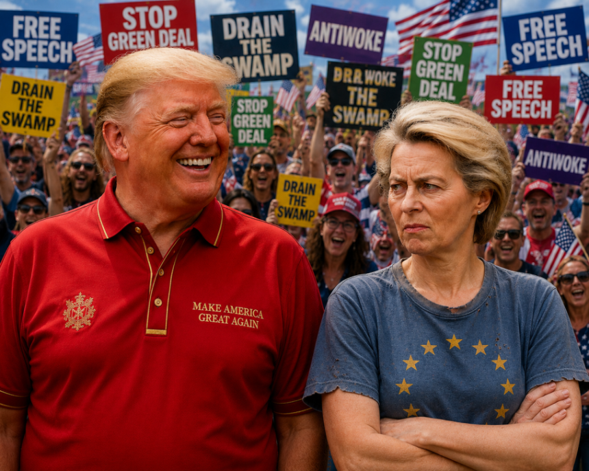 TrumpLeyenSmall Vysušme bažinu: jak se v Evropě poučit z trumpismu a hnutí MAGA