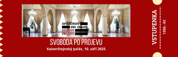 Vstupenka na konferenci Svoboda po projevu?