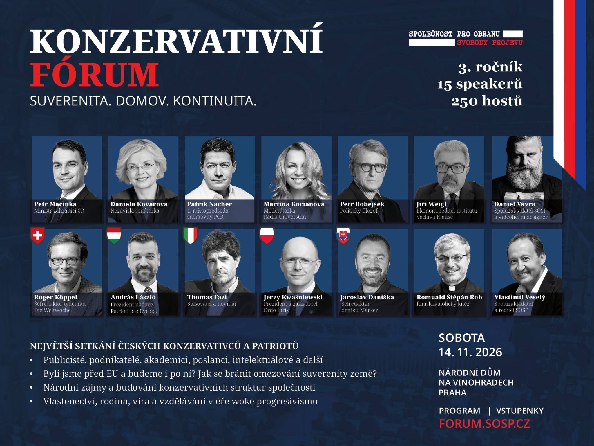 konzervativni_forum_300KB Program Konzervativního fóra v Národním domě na Vinohradech je kompletní. Budete 14.11. u toho?