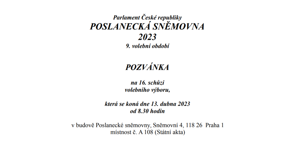 Přijďte 13. dubna do sněmovny na veřejné slyšení k naší petici