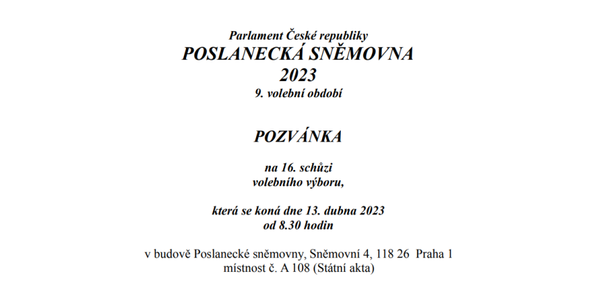 Přijďte 13. dubna do sněmovny na veřejné slyšení k naší petici